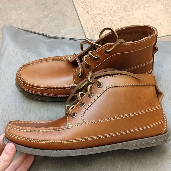 New $125 8M SPERRY for J Crew boat chukka shoes - Picture 3 of 4